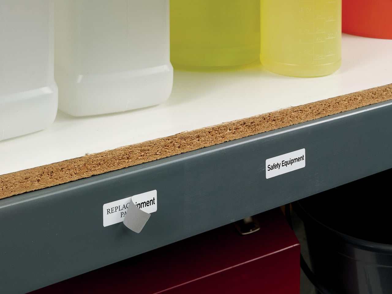 Avery Durable White Cover Up ID Labels for Laser Printers, 0.67 x 1.75, Pack of 3000 (61533) 2/3" x 1-3/4" Label