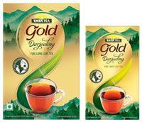 Tata Tea Gold Darjeeling | Fine Long Leaf Authentic Darjeeling Tea | Black Tea | 200g & Tata Tea Gold Darjeeling | Fine Long Leaf Authentic Darjeeling Tea | Black Tea | 75g