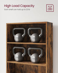 VASAGLE Bookshelf, 23.6 Inches Wide, 4-Tier Open Bookcase with Adjustable Storage Shelves, Floor Standing Unit, Cloud White ULBC164T14 1 Pack 4 Tiers (23.6