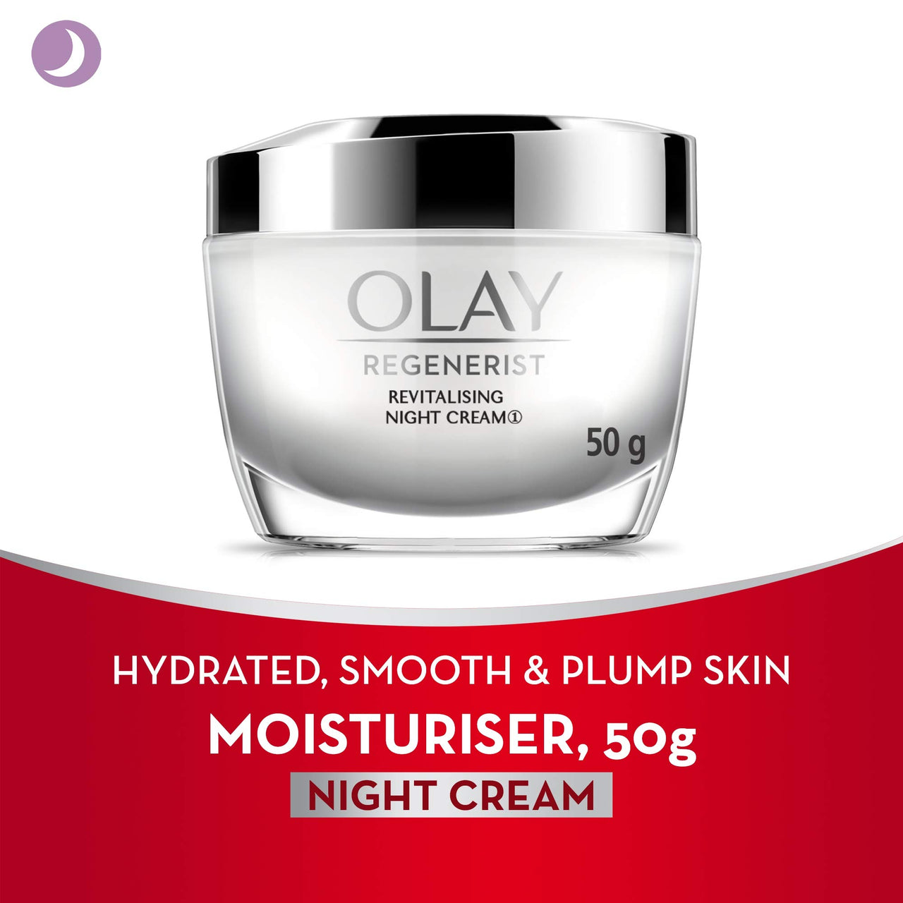 Olay Day Cream Total Effects 7 in 1, Anti-Ageing Moisturiser, 20g & Olay Night Cream Regenerist Deep Hydration Light Cream, 50g