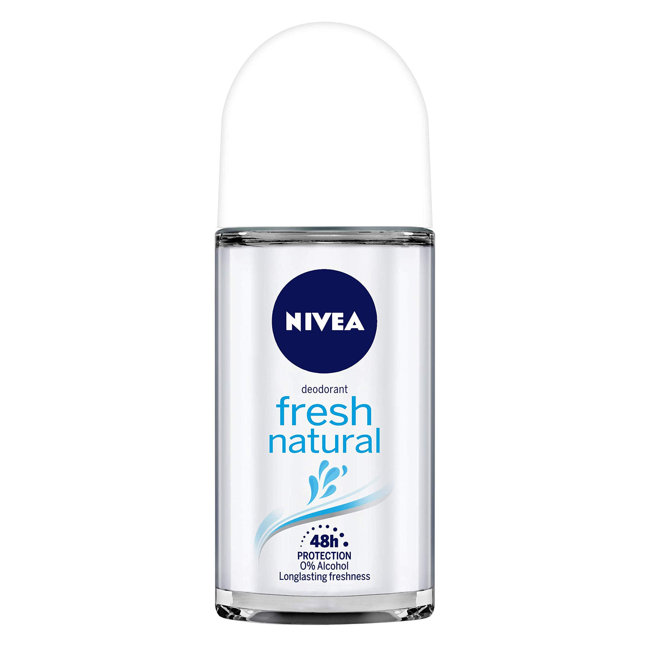 Nivea Men Shower Gel, Active Clean Body Wash, Men, 250ml & Deodorant Roll On, Fresh Natural, 50ml