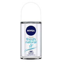 Nivea Body Lotion, Extra Whitening Cell Repair SPF 15, For All Skin Types, 400ml & Deodorant Roll On, Fresh Natural, 50ml