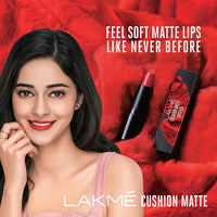 Lakmé Cushion Matte Lipstick - Red Rose, 4.5 Gm