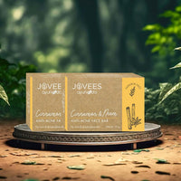 Jovees Herbal Cinnamon & Neem Anti Acne Face Bar Soap For Acne & Blemishes Skin | Specially Formulated for Oily Skin | Unclogs Pores, Effective Cleansing without causing Dryness or Irritation 75G (Pack of 2)