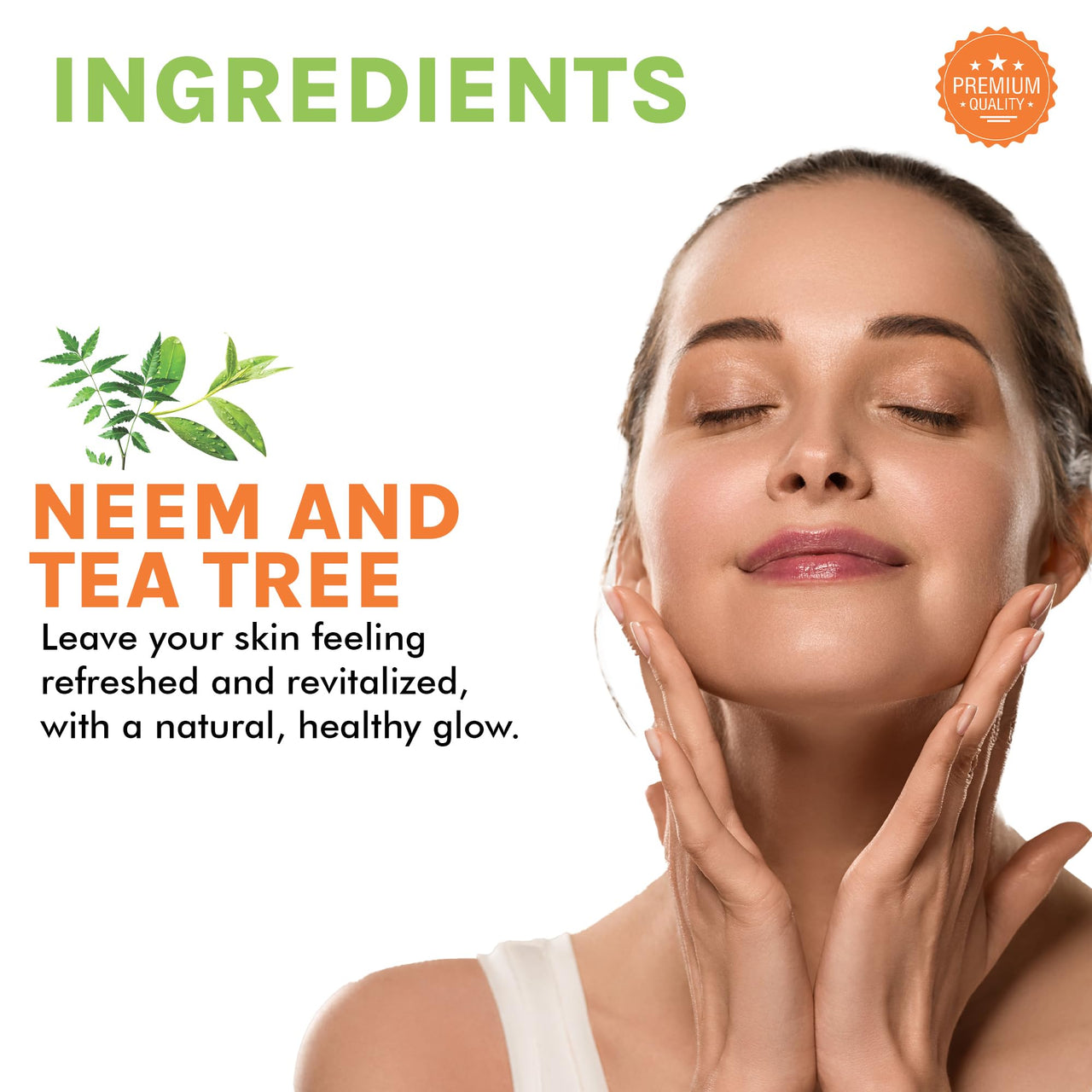 OG BEAUTY Natural VitalTea Neem with Tea Tree Face Toner | Soothing, Calming, Purifying | Antioxidant Properties, PH Balancing, Tightens Pores, Revitalizes & Softens Skin | 100 ML