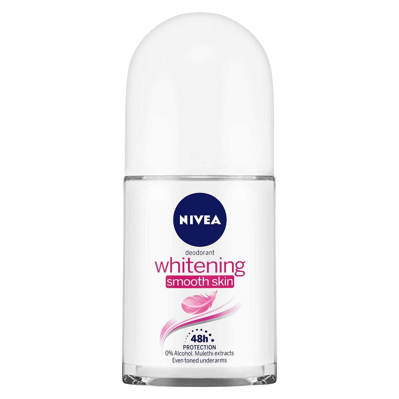 NIVEA Deodorant Roll-on for Women, Whitening Smooth Skin, 50ml and Lip Balm, Fruity Strawberry Shine for Women, 4.8g