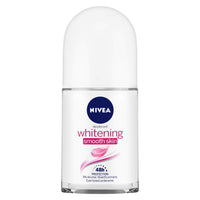 NIVEA Deodorant Roll-on for Women, Whitening Smooth Skin, 50ml and Lip Balm, Fruity Strawberry Shine for Women, 4.8g