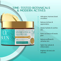 Suun Ayurveda 2% Vitamin C Brightening Moisturizer Cream with 5% Niacinamide,Rice Water with Hyaluronic Acid | Oil-Free, Lightweight Gel Cream for Glowing Skin | For All Skin Types, Men & Women | 50g