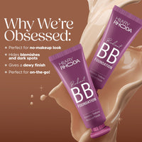 Hilary Rhoda Radiant BB Foundation | Ultra-Creamy & Lightweight Formula | 9 to 5 Stay | Hides Blemishes & Dark Spots | Blends Easily | BB Cream | Dewy Finish | 60g (Beige| Shade 02)