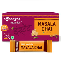 Chaayos Instant Tea Premix - Regular Sugar - Masala Flavour (5 Sachets) | Instant Tea | Tea Premix | Masala Tea | Masala Chai | Assam Tea | Flavored Tea | Tea Masala Mix