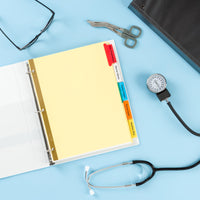 Avery 5-Tab Binder Dividers, Insertable Multicolor Big Tabs, 6 Sets (11109) Binder Divider 6-pack