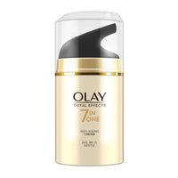 Olay Day Cream Total Effects 7 in 1, Anti-Ageing Gentle Moisturiser, 50g And Olay Night Cream Total Effects 7 in 1, Anti-Ageing Moisturiser, 50g