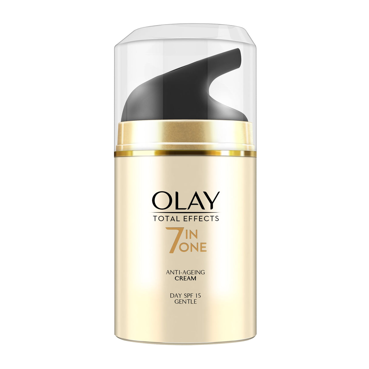 Olay Day Cream Total Effects 7 in 1, Anti-Ageing Gentle Moisturiser, 50g And Olay Day Cream Total Effects 7 in 1, Anti-Ageing SPF 15, 50g