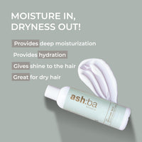 Ashba Botanics Curl Moisture Milk For Very Dry, Frizzy, Damaged, Curly & Wavy Hair | Leave In Cream with Moringa, Argan & Shea Butter For Deep Moisture, Frizz Control & Shine | For Men & Women - 100ml