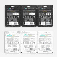 mCaffeine Green Tea & Coffee Sheet Masks with Vitamin C, Hyaluronic Acid, Niacinamide, Coconut Water & Fruit AHA Mix for Hydrated & Glowing Skin| Face Sheet Masks for Women & Men - Pack of 6 | 120g