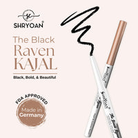 Shryoan Black Revolving Kajal | Intense Matte Finish for Lasting Definition | Waterproof & Smudge Proof Kajal | High Pigment | Super Glide