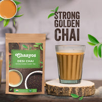 Chaayos Tea Gold|Strong Golden Assam, Granule Tea|Desi Chai|Premium Chai Patti|Crop Of 2024 (400 Gram)