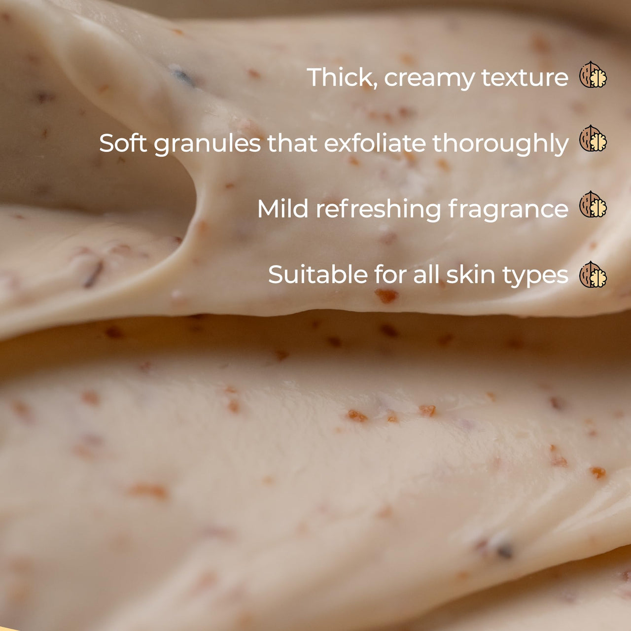 Naturali Exfoliating Body Scrub With Walnut & Cocoa | Deeply Hydrates Skin | Nourishes Dry Skin | Paraben & Mineral Oil Free | 200g