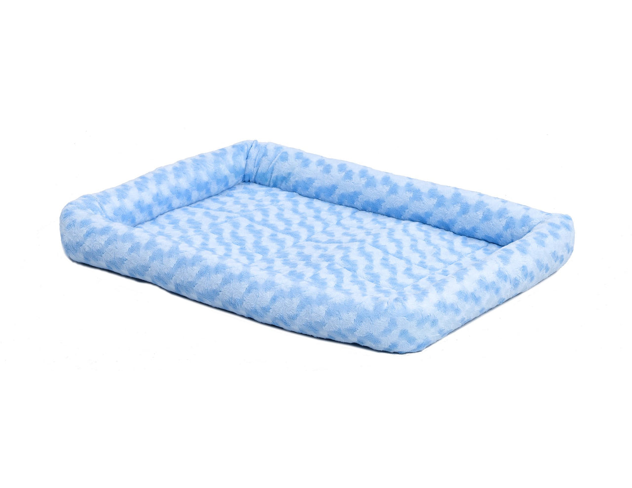 MidWest Homes for Pets Bolster Dog Bed 36L-Inch Blue Dog Bed or Cat Bed w/ Comfortable Bolster | Ideal for Intermediate Dog Breeds & Fits a 36-Inch Dog Crate | Easy Maintenance Machine Wash & Dry