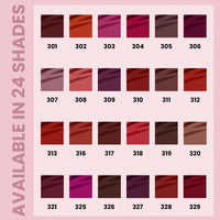 Seven Seas Feather Light Liquid Lipstick | Matte Finish Liquid Lipstick | Long Lasting | Non Transfer | One Coat Application | Stay Upto 12 Hours (309, 6ml)
