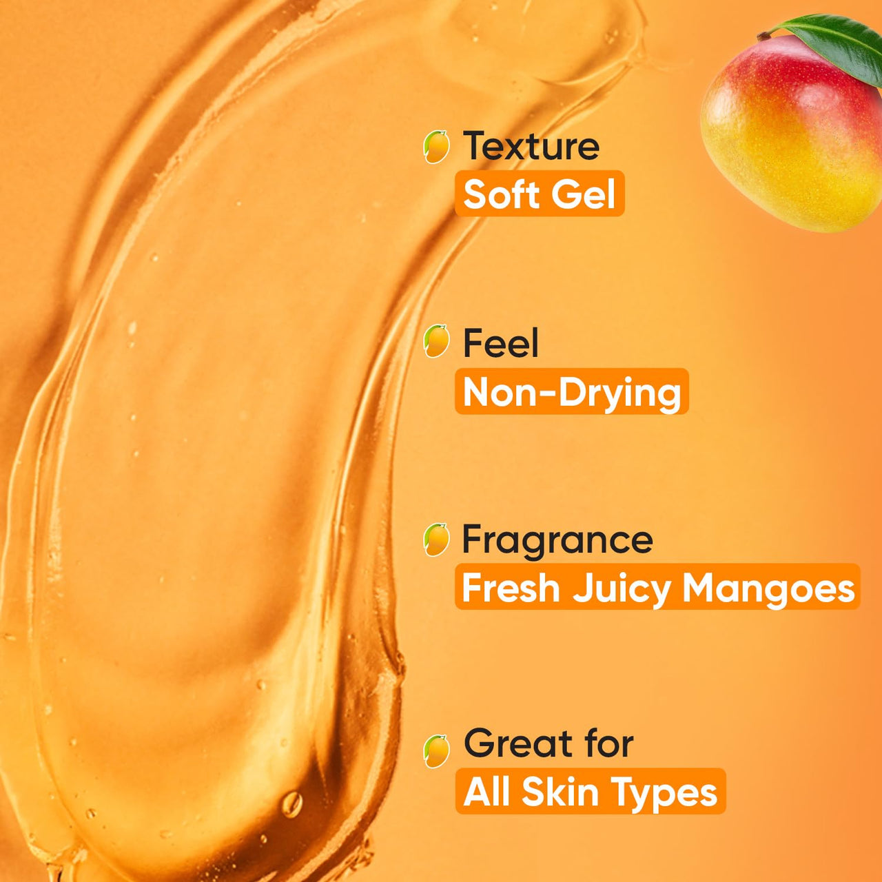 Dot & Key Mango Detan Gel Face Wash | Gently Cleanses Skin From Dirt & Oil | Fades Stubborn Tan | For All Skin Types | 100ml