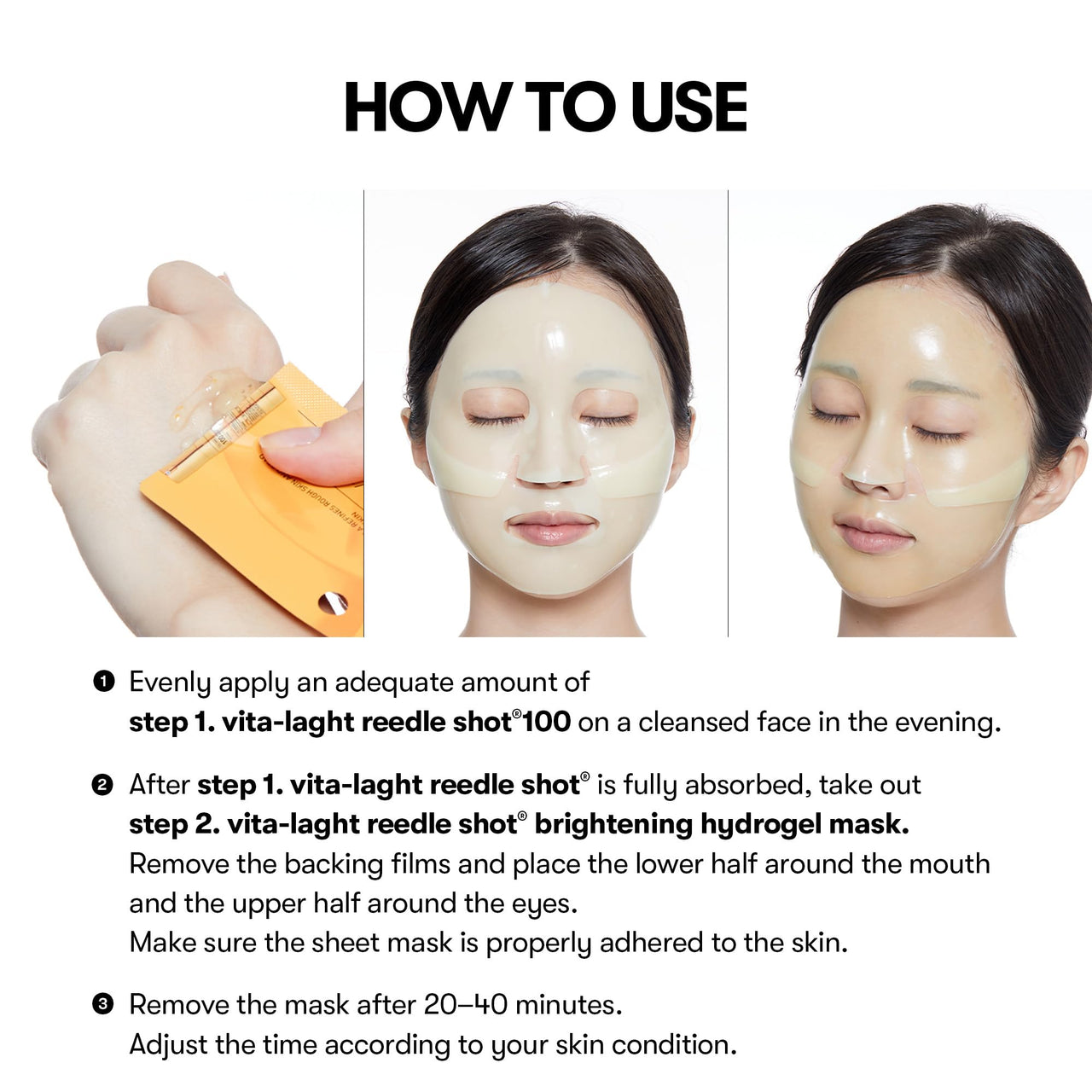 VT COSMETICS Vita Reedle Shot 100 2-step Hydrogel Mask
