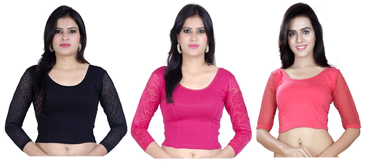 Fressia Fabrics Womens Cotton Readymade Blouse