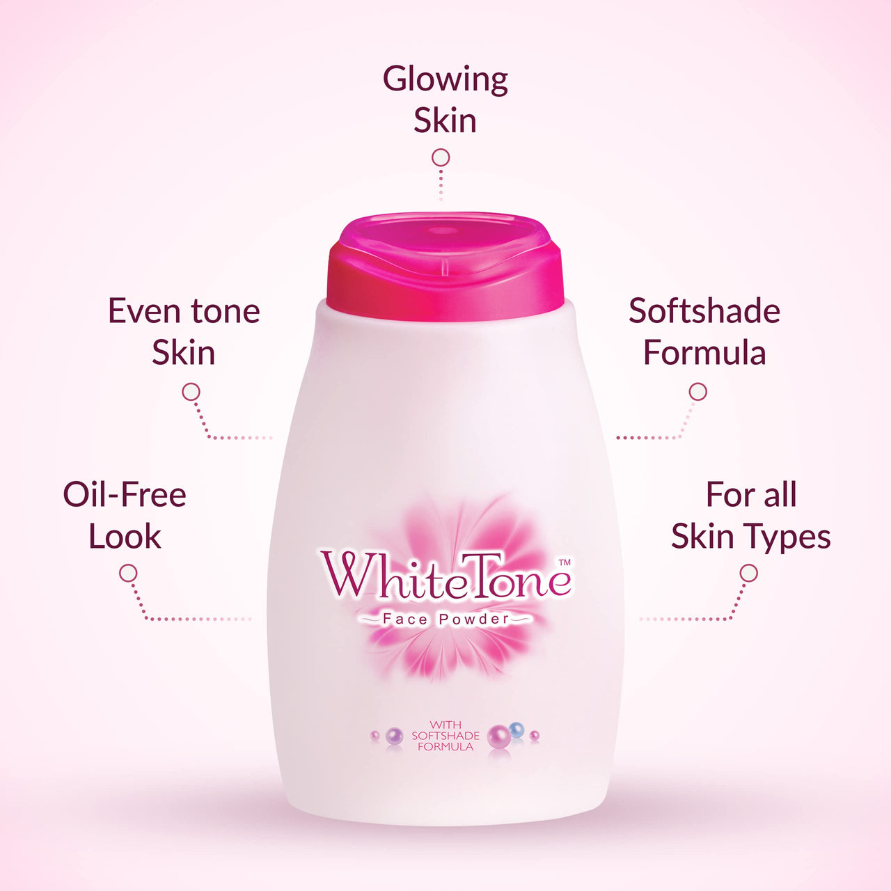 FOGG White Tone Face Matte Powder For All Skin Types For, Get Oil-Free, Even-Toned Skin Instantly, 75G (Pack Of 2), Pink
