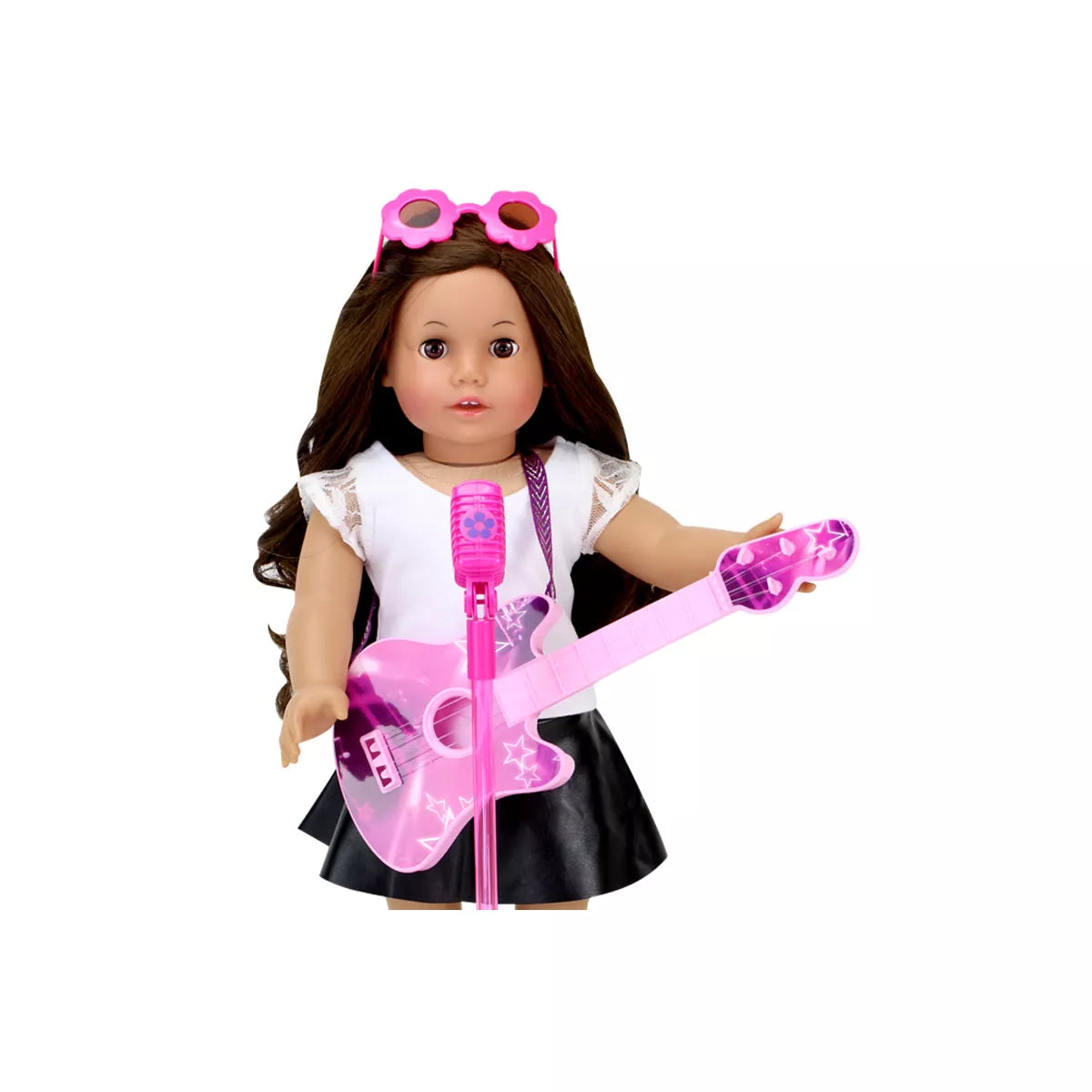 Sophia’S Guitar, Sunglasses and Microphone for 18" Dolls, Pink