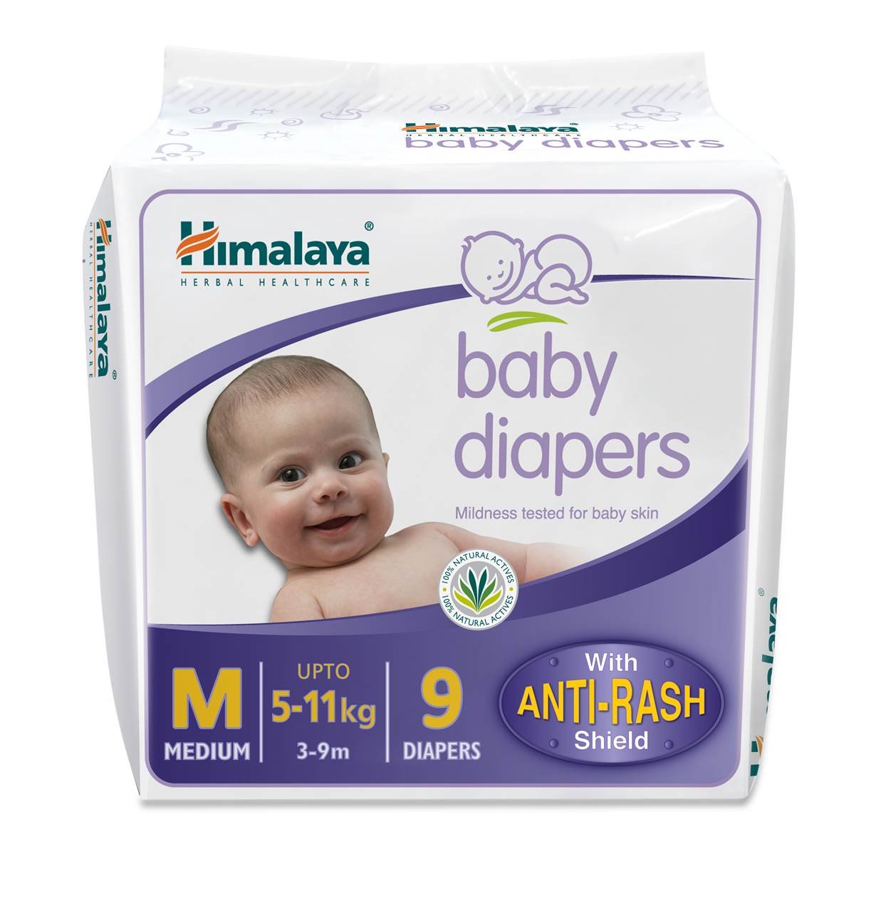 Himalaya Baby Medium Size Diapers (9 Count)