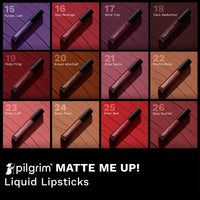 Pilgrim Liquid Matte Lipstick - Wine Trap | Lipstick for Women with Hyaluronic Acid & Spanish Squalane | Transferproof, Long Lasting & Non Drying with Hydrating Ingredients 3gms