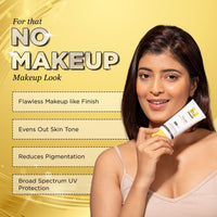 SunScoop Glow Even Tone Sunscreen SPF 50 PA++++ | Tinted Foundation-Like Finish | Zinc Oxide & Licorice Extract for Pigmentation | Broad Spectrum, Non Comedogenic & No White Cast | For Women & Men-45g