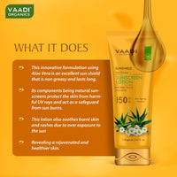 VAADI HERBALS Sunscreen Lotion For Sensitive Skin Type Spf 50, 110G