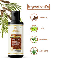 Khadi Organique Shikakai Hair Cleanser For All Hair Types - 210Ml