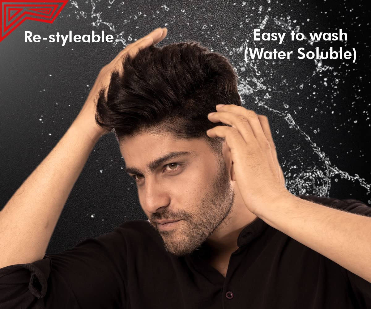 UrbanGabru Rebel Hair Styling Clay Wax for Men | Strong Hold | Matte Finish | 100 Times Re-Styleable with Keratin (Safe & Natural) - 85 gm | Adds Texture