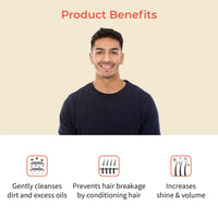 Vedix Ayurvedic Shampoo, Dhavath Deep Conditioning Customized Sulfate Free Men Shampoo with Gunja, Bhringraj & Quinoa, for Normal/Oily Hair - 100 ml