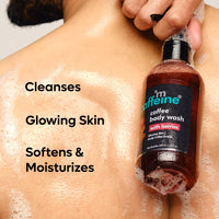 mCaffeine Coffee Body Wash with Berries - Value Pack of 2 | Sweet & Vibrant Berry Aroma | Vit C & E Rich Body Cleanser for Supple Skin | Shower Gel | Sulphate Free Shower Gel for Men & Women - 200 ml