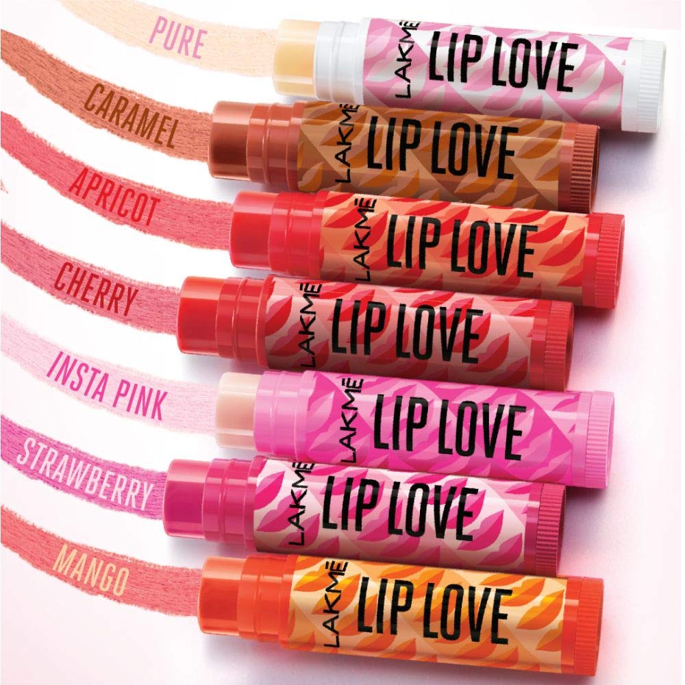 Lakmé Lip Love Spf 15 Lip Balm For Soft, Smooth, And Moisturised Lips, 4.5Gm-Cherry,1 Count