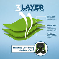 Voyager Step-in Air Dog Harness - All Weather Mesh Step in Vest Harness for Small and Medium Dogs and Cats by Best Pet Supplies - Harness (Lime Green 2-Tone), S (Chest: 14.5-16