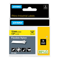 DYMO Rhino Industrial Flexible Nylon Labels, 1/2