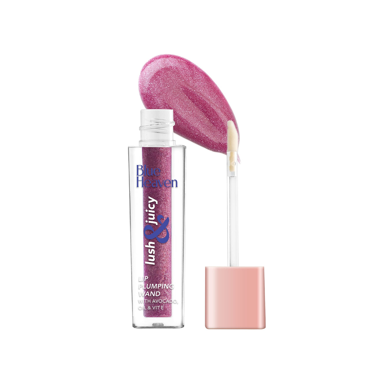 Blue Heaven Lush & Juicy Lip Plumping Wand Natural Finish, Majenta Magic, 4.2ml