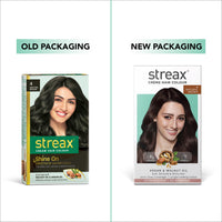 Streax Cr?me Permanent Hair Colour - 4 Natural Brown Hair Color- 140 Ml, 100% Grey Coverage, Ammonia Free Hair Color, Long Lasting,Colourant Tube : 60G,Developer Bottle : 60 Ml,Conditioner : 20G