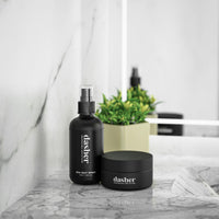 Dasher Sea Salt Spray (100ml) & Cream Pomade (100g), Medium Hold Puck, Water-Based, Volumizes & Texturizes Hair, With Bhringraj & Vitamin E