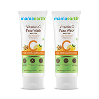 Mamaearth Vitamin C Face Wash for Women & Men | Toxin-Free & Oil-Free Face Wash | For Acne-Prone, Dry & Oily Skin | Illuminates Skin - 100 ml (Pack of 2)
