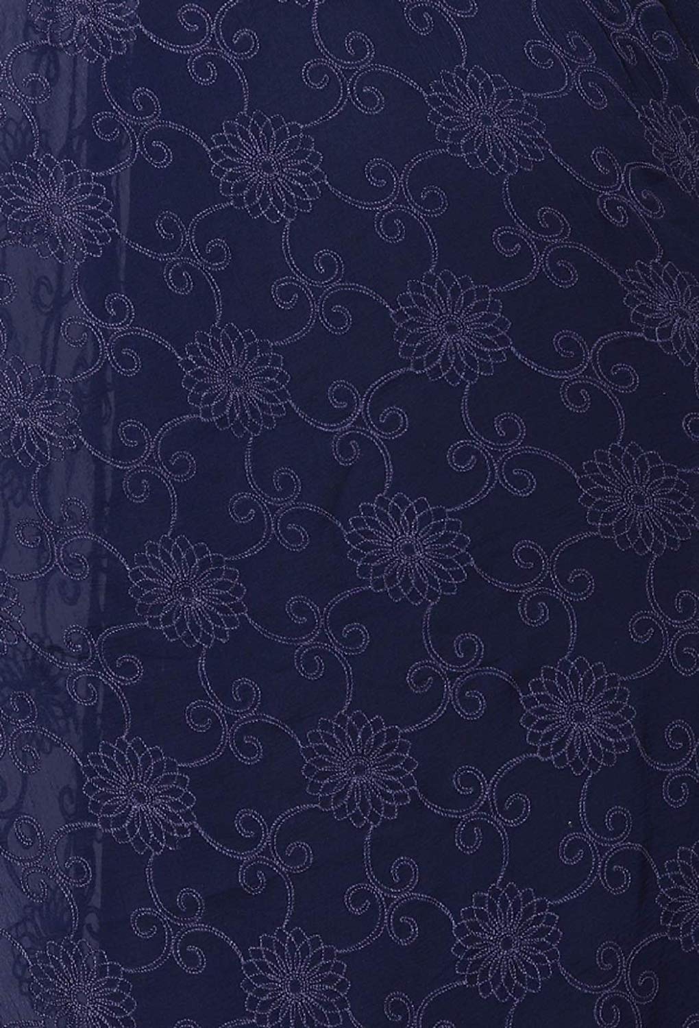 AKSHAR LLC Women's  Designer Pure Chiffon Dupatta with Pure Cotton Thread Embroidery Work