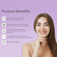 Glamveda Glycolic Acid & 0.05% & Salicylic Acid Anti Acne face wash | For Oily & Acne Prone Skin | Oil balancing, Deep Cleansing - 100 ml