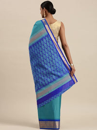 Pandadi Saree Women's  Cotton Silk Saree With Blouse Piece