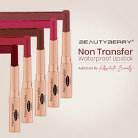 Beauty Berry Absolute Lips Matte Lipstick - 2.4g | Single Swipe Application, Smooth & Lightweight | Long Lasting, Transfer Proof & Waterproof for Women (Rich Red)