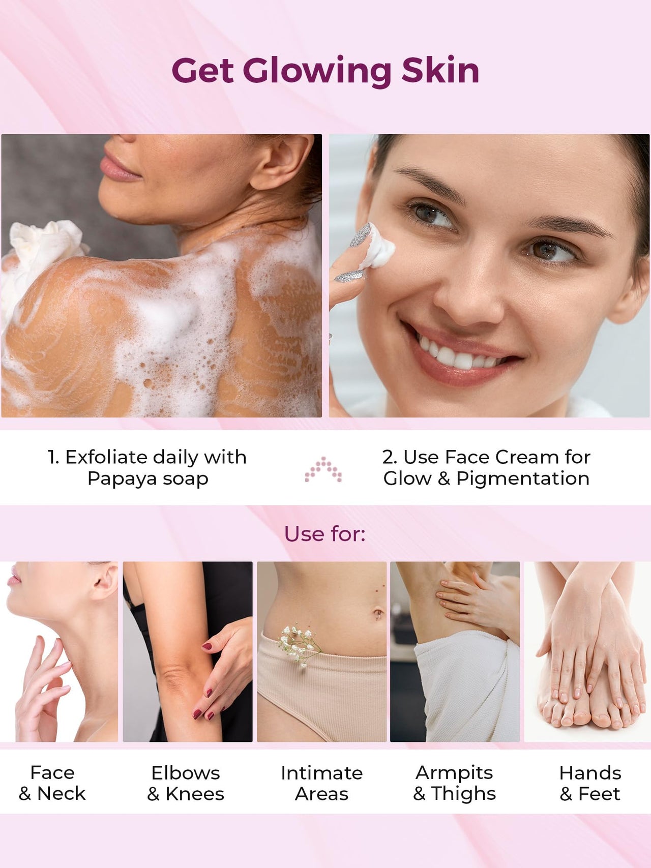 Kozicare Glutathione Soap & Kojic Acid Cream Combo | Body Tan Removal Soap | Bathing Soaps for Glowing Skin -Pack of 3 | Vitamin E & Niacinamide Cream | Face Cream For Women & Men-15gm