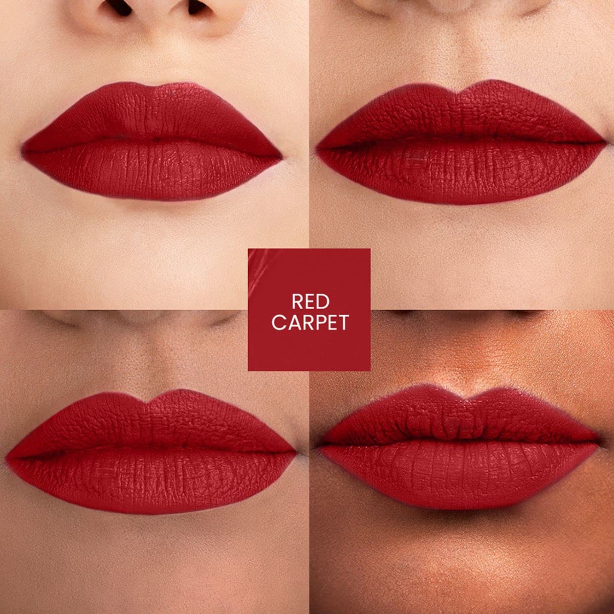 LAKMÉ Forever Matte Liquid Lip Colour, Brown Espresso, 5.6 Ml & Forever Matte Liquid Lip Colour, Red Carpet, 5.6 Ml